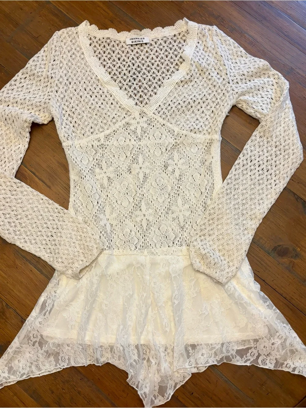 Frankie’s bikinis Belle crochet mini dress